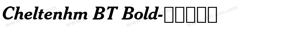 Cheltenhm BT Bold字体转换